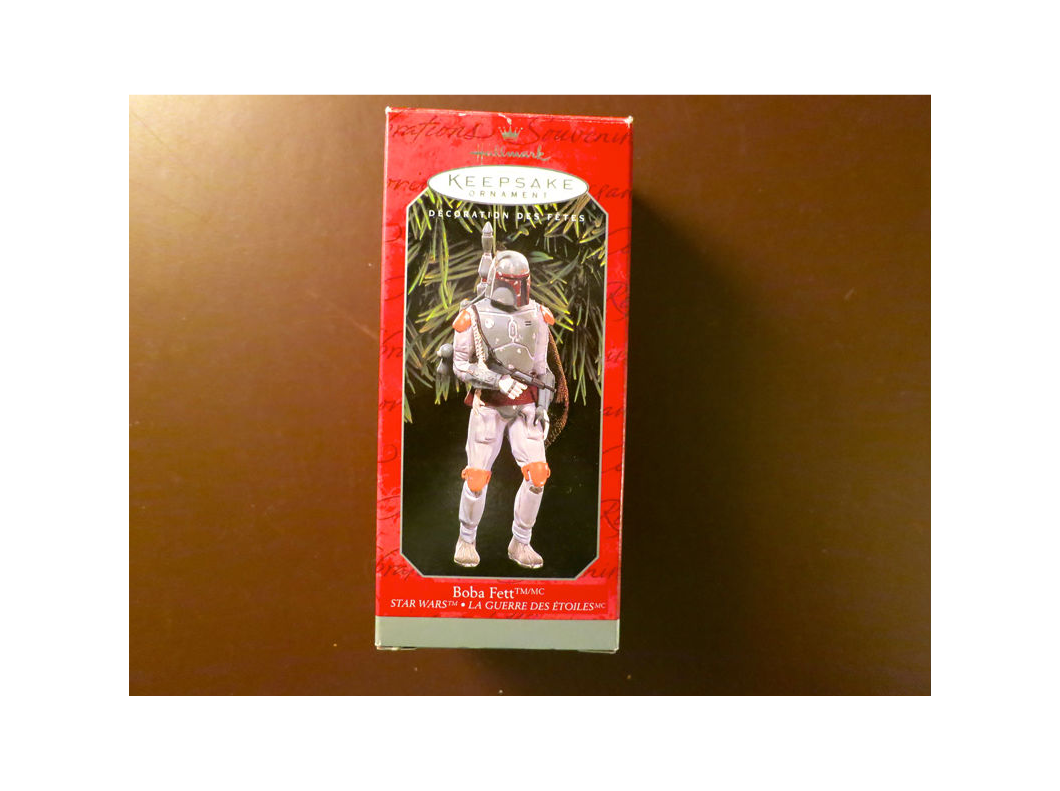 The 1997 Hallmark Bobba Fett Ornament Box Front Cover