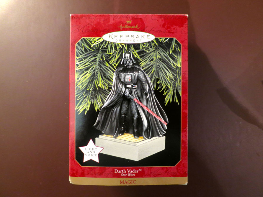 The 1997 Hallmark Darth Vader Ornament Box Front Cover